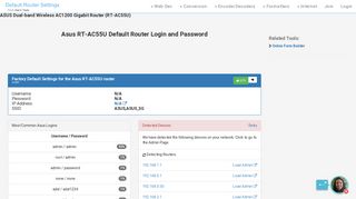 Asus RT-AC55U Default Router Login and Password - Clean CSS
