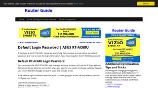 Default Login Password | ASUS RT-AC68U | Router Guide