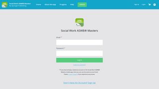 Social Work ASWB® Masters - Sign In