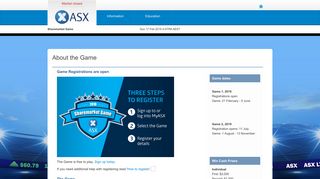 Sharemarket Game - ASX