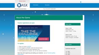 Sharemarket Game - ASX