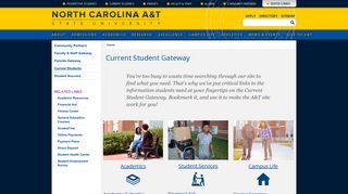 Current Student Gateway - North Carolina A&T State University