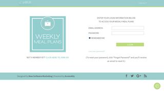 Weekly Meal Plans: Login - Eat At Home Cooks