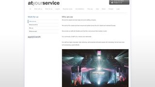 At Your Service – the UK's leading event staff provider » Who are we