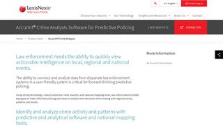 Accurint® Crime Analysis | LexisNexis Risk Solutions
