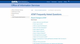 ATAP Frequently Asked Questions | Department of Finance and ...