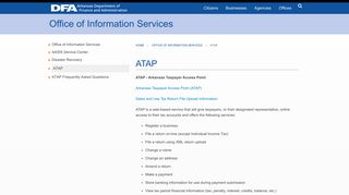 ATAP | Department of Finance and Administration - Arkansas DFA