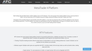 MetaTrader 4 Platform UK | Open a Free MT4 Account | ATC Brokers