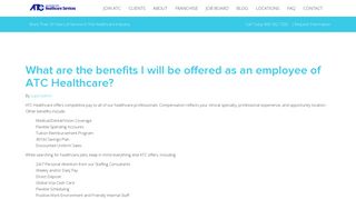 What are the benefits I will be offered as an employee of ATC ...