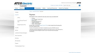 Payment - ATCO Electric Yukon