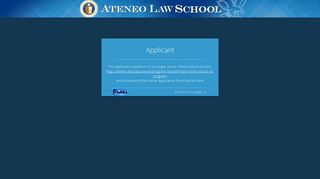 Applicant - Ateneo Law School