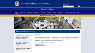 Registrar | Ateneo de Manila University