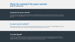 How to connect to your server - Aternos Guide