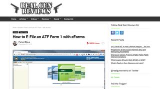 How to E-File an ATF Form 1 with eForms - Real Gun Reviews