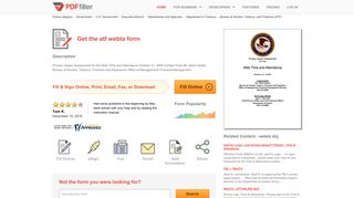 Atf Webta - Fill Online, Printable, Fillable, Blank | PDFfiller