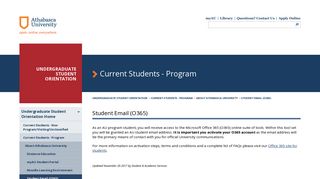 Student Email (O365) : Undergraduate Student Orientation ...