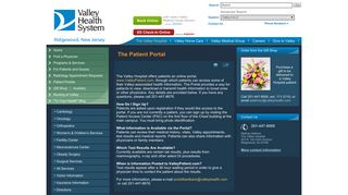 Patient Portal - Valley Health System