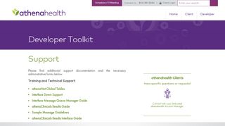 Support | Developer Portal | athenahealth