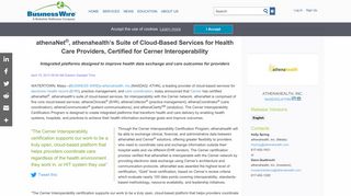 athenaNet®, athenahealth's Suite of Cloud-Based Services for Health ...