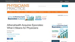 Athenahealth Acquires Epocrates: What it Means for Physicians ...