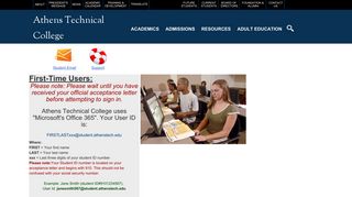 Athens Technical College-Student Email Help