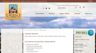 Customer Accounts | Athens, AL