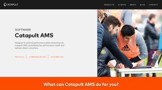 Athlete Management System - AMS | Catapult Sports