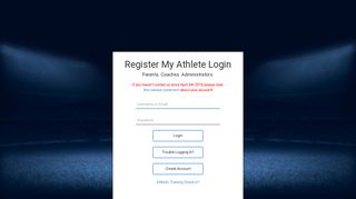 Register My Athlete Login - RegisterMyAthlete.com