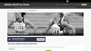 Athletics World Cup Tickets - Viagogo