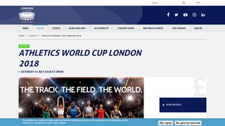 ATHLETICS WORLD CUP LONDON 2018 - London Stadium