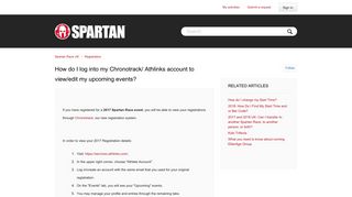 How do I log into my Chronotrack/ Athlinks account to view/edit my ...