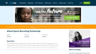 Athnet Sports Recruiting Scholarship | Fastweb