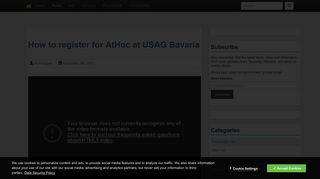 How to register for AtHoc at USAG Bavaria • Bavarian News, U.S. ...