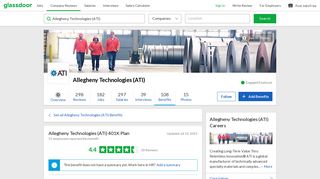 Allegheny Technologies (ATI) Employee Benefit: 401K Plan | Glassdoor