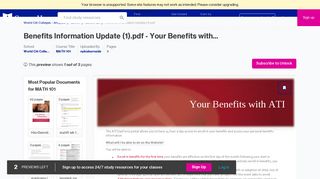Benefits Information Update (1).pdf - Your Benefits with ATI The ATI ...