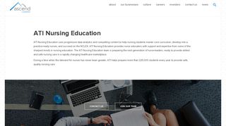 ATI Nursing Education – Ascend Learning