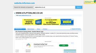 atlptonline.co.uk at WI. ATL Practical Training Online - Student World ...