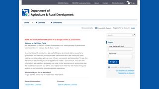 MDARD - Department of Agriculture & Rural Development - Accela