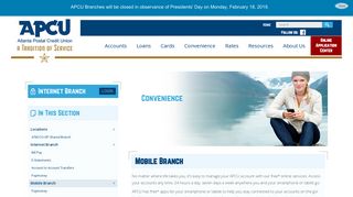 APCU: Online & Mobile Branch - Atlanta Postal Credit Union