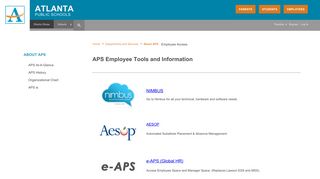 About APS / Employee Access - Atlanta Public Schools