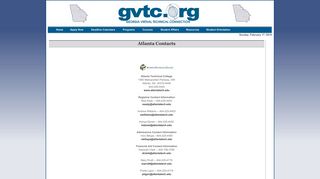 Atlanta Technical College Contacts - GVTC