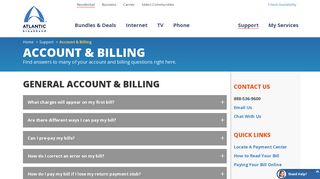 Pay My Bill. Understanding My Bill | Atlantic Broadband