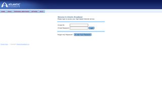 Email - Atlantic Broadband Online Message Center: Login