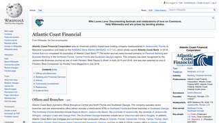 Atlantic Coast Financial - Wikipedia