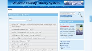FAQs | Atlantic County Library System