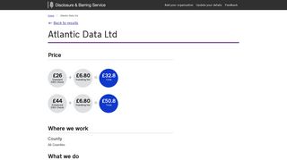 Atlantic Data Ltd - Home Office Umbrella Body Search