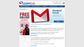 Student Email - Atlantic Cape