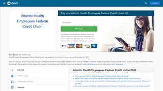 Atlantic Health Employees Federal Credit Union: Login, Bill Pay ...
