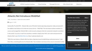 Atlantic.Net Introduces WebMail | Atlantic.Net