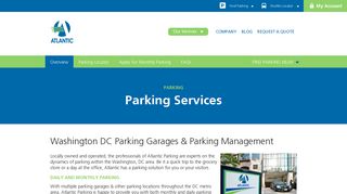 Parking Garages Washington DC - Atlantic Services Group